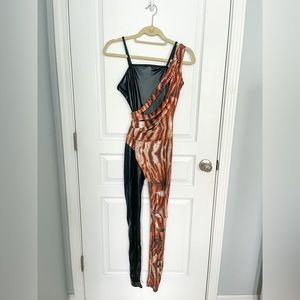 Curtain Call Costumes Metallic Dance Unitard Set